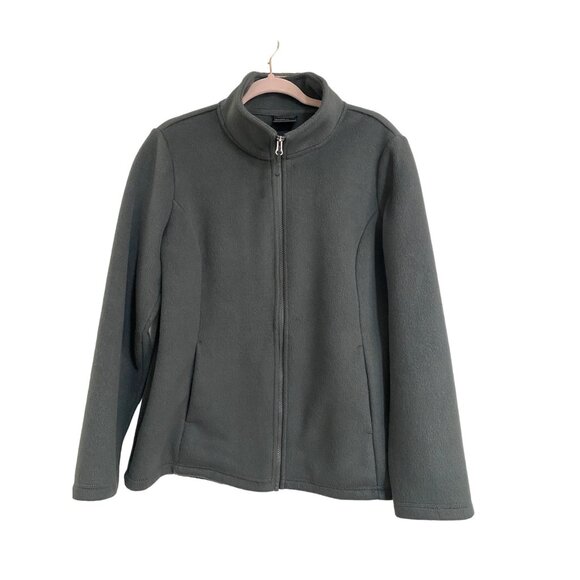 32 Degrees Heat Womens Full-Zip Fleece Jacket Gray Size Large Polyester Blend - Picture 7 of 7